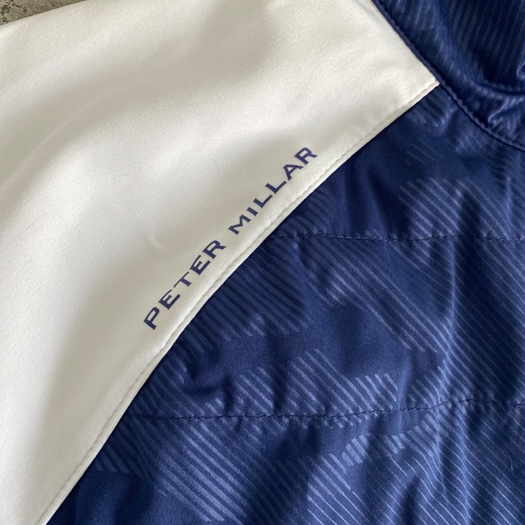 Peter Millar Hyperlight Merge Hybrid Jacket Medium Blue Camouflage - Picture 5 of 14